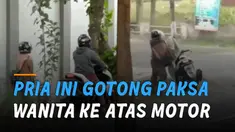 Sang pria yang membuntuti wanita tersebut seolah sudah habis kesabaran.