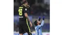 Pemain Lazio, Felipe Anderson merayakan golnya ke gawang Hellas Verona Fc pada lanjutan Serie A Liga Italia di Stadion Olimpic0, Roma, Italia, Jumat(12/2/2016). (EPA/Claudio Peri)