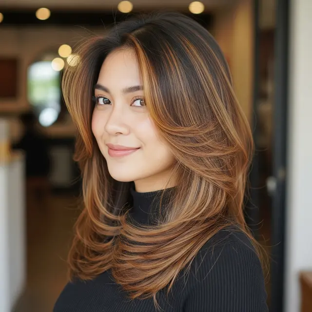 9 Model Rambut Panjang Layer ala Korea