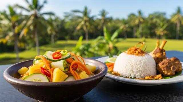 Resep Acar Nanas Nasi Kebuli yang Wajib Dicoba (AI Generated)