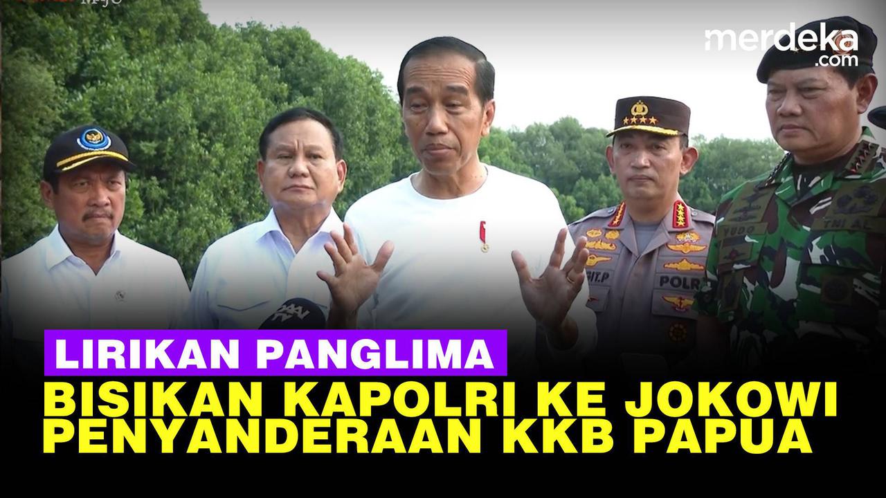 VIDEO: Jokowi Sentil Penyanderaan KKB Papua, Ada Lirikan Panglima & Bisikan Kapolri