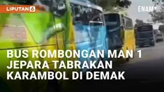 Insiden kecelakaan kembali menimpa bus pariwisata rombongan sekolah. Bus rombongan MAN 1 Jepara bertabrakan di Demak, Jawa Tengah saat hendak menuju Bali pada Rabu (3/7/2024). Detik-detik insiden terekam kamera pengendara lain.