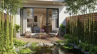7 Model Rumah 6x9 dengan Teras Belakang Menghadap Kolam Ikan, Hunian Asri di Lahan Terbatas