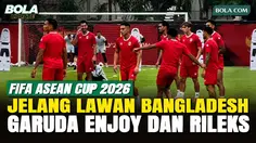 Jelang Lawan Bangladesh, Timnas Indonesia Enjoy dan Rileks Saat Latihan Resmi