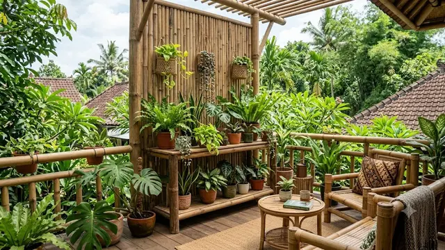 Ide Green Corner di Teras Rumah/AI Generated