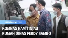 Rombongan Komnas HAM pada Senin (15/08) sore tiba di Rumah Dinas Ferdy Sambo untuk meninjau langsung tempat kejadian perkara dan mengusut adanya indikasi penghambatan penegakan hukum.