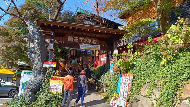 Pintu masuk menuju Zao Fox Village. (Nila Chrisna)