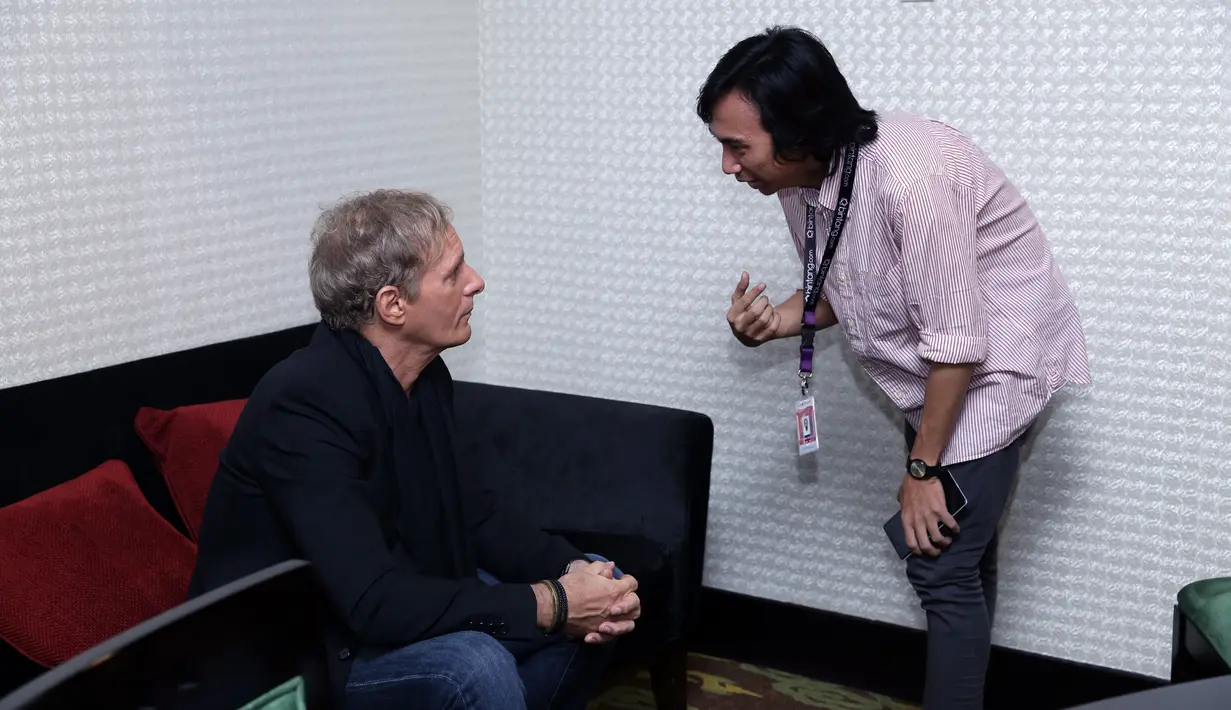 Michael Bolton exclusive interview with Bintang.com (Foto: Galih W Satria/Bintang.com)