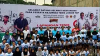 Peserta Kejuaraan Nasional Tenis Junior TDP IMTC Piala Andre Rosiade dan Piala Semen Padang Cup II. (Istimewa)