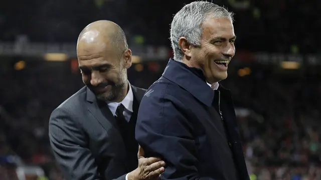 Jose Mourinho dan Pep Guardiola