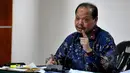 Terdakwa kasus dugaan penerimaan hadiah penetapan APBN-P Kementerian ESDM Sutan Bhatoegana memberikan keterangan saat menjalani sidang lanjutan di Pengadilan Tipikor, Jakarta, Senin (11/5/2015). (Liputan6.com/Yoppy Renato)