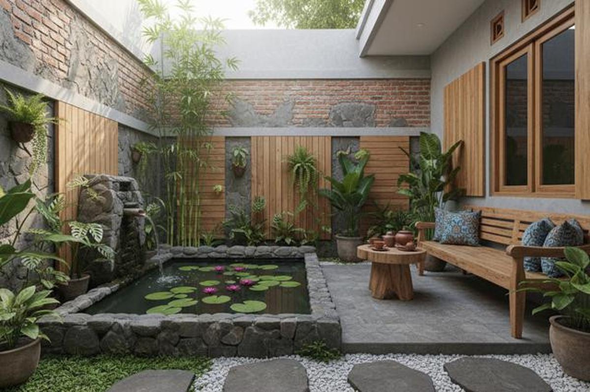 7 Inspirasi Taman dalam Rumah Tanpa Atap, Tetap Rindang Meski Ruangan Kecil