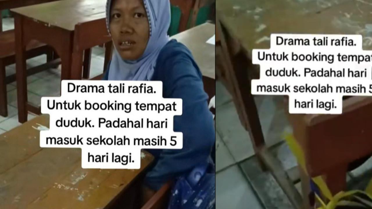 Demi Anak Dapat Barisan Depan di Kelas, Emak-emak Totalitas 'Booking' Kursi Pakai Rafia