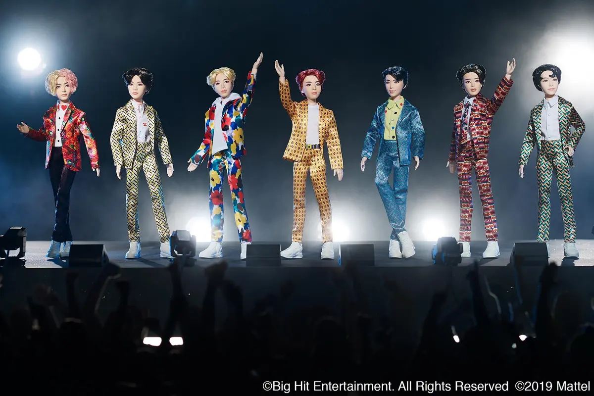 Boneka BTS dari Mattel (Twitter/ @Mattel - https://twitter.com/Mattel/status/1110397479344918530)