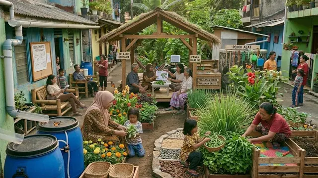 Community Garden sebagai Pusat Interaksi dan Pembelajaran Warga