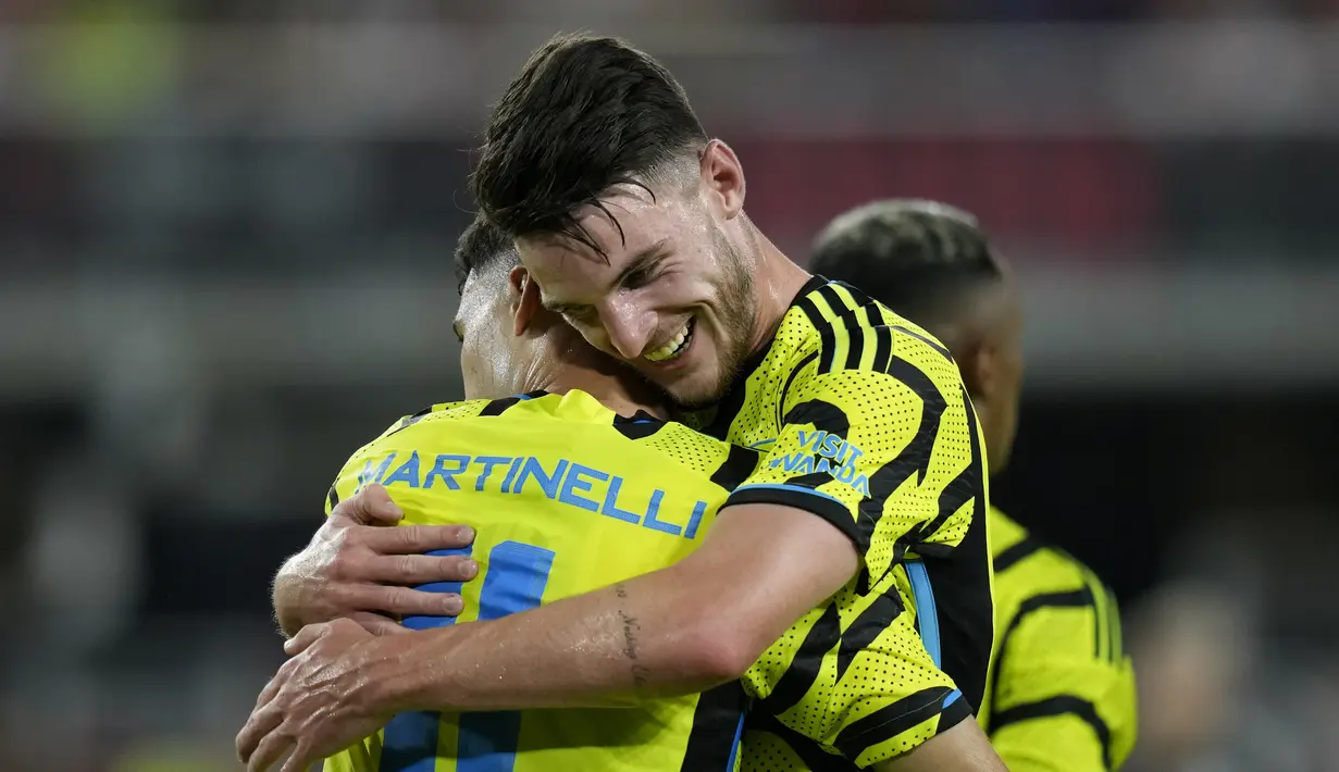 Selanjutnya, Arsenal akan menghadapi Manchester United di New Jersey, 22 Juli mendatang. (AP Photo/Alex Brandon)