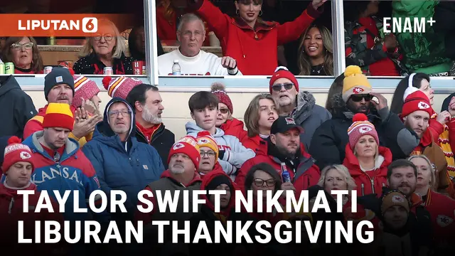 VIDEO: Taylor Swift Habiskan Black Friday di Tengah Lautan Merah saat Sang Pacar Menghadapi Raiders