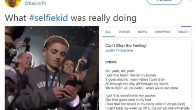 Aksi bocah di Super Bowl jadi meme (Istimewa/Kapanlagi.com)