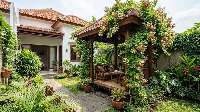 14 Tanaman Rambat yang Cocok untuk Gazebo, Suasana Sejuk Sepanjang Hari