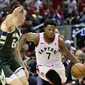 Pemain Raptors Kyle Lowry saat melawan Bucks di Gim Keempat Final Wilayah Timur NBA (AP)