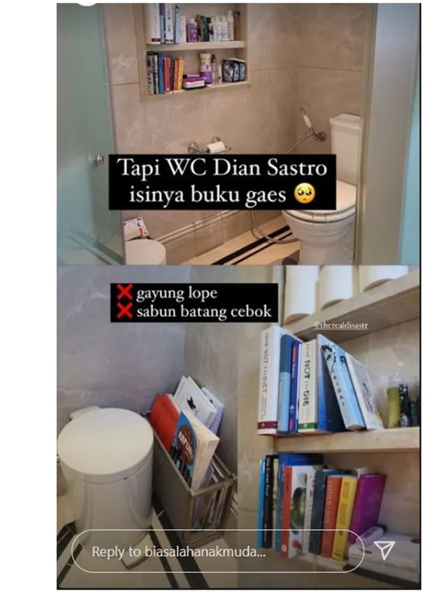8 Potret Isi Rumah Dian Sastro ala Studio Ghibli, Kamar Mandi Bak Perpustakaan