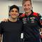 Jorge Martin (kiri) bersama CEO Aprilia Massimo Rivola. (X/MotoGP)