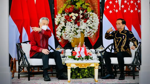FOTO: Presiden Jokowi Terima PM Lee di Bintan