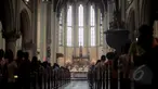 Sejumlah umat Kristiani melakukan ibadah misa kenaikan Yesus Kristus atau Kenaikan Isa Almasih di Gereja Katedral, Jakarta, Kamis (14/5/2015). (Liputan6.com/Faizal Fanani)