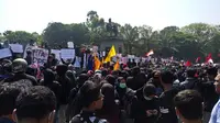 Aksi mahasiswa di Solo. (Merdeka.com)