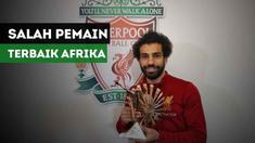 Gelandang Liverpool, Mohamed Salah terpilih menjadi pemain terbaik Afrika versi BBC.