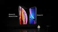 iPhone XS, XS Max, dan XR, yang diperkenalkan di Apple Event, Rabu (12/9/2018). Liputan6.com/Jeko I.R.