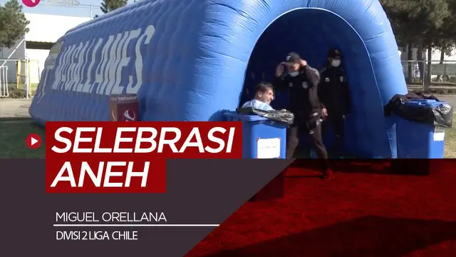 Berita video selebrasi gol unik dari striker Liga Chile, Miguel Orellana