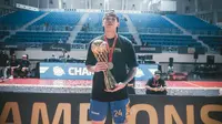 Mario Davidson meninggalkan Satria Muda Pertamina Bandung. (Erwin Snaz/Bola.com)