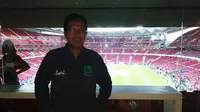 Jurnalis KLY Sports, Nurfahmi Budiarto berada di ruang VIP Stadion Wanda Metropolitano. (Foto / Ist)