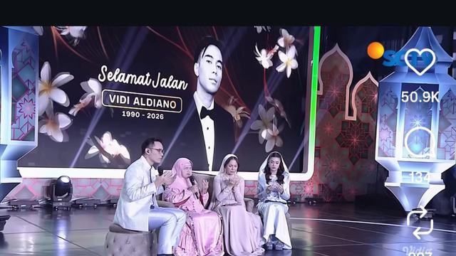 Rossa dan Mamah Dedeh Doakan Vidi Aldiano di Gema Ramadan SCTV dalam Suasana Penuh Haru