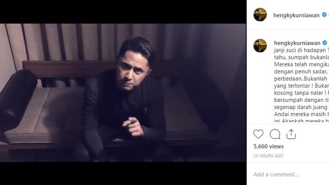 Hengky Kurniawan (Foto: Instagram/@hengkykurniawan)