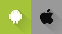 Ilustrasi iOS dan Android. (Sumber: Best Android Apps)