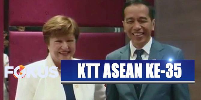 Hadiri KTT ASEAN di Bangkok, Jokowi Bertemu Direktur Baru IMF