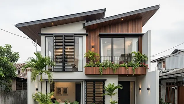 Rumah dengan Atap Unik