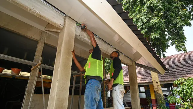 Perbaikan sarana dan prasarana infrastruktur sekolah. (Istimewa)