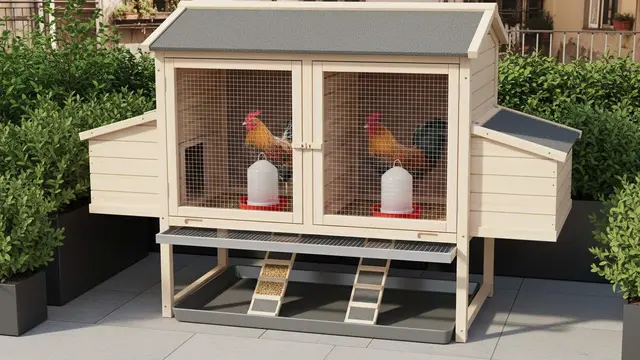 Desain Kandang Ayam Mini untuk Dua Ekor Ayam