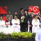 Menteri Dalam Negeri (Mendagri) Muhammad Tito Karnavian dalam puncak Peringatan Hari Otda XXVII di Anjungan Pantai Losari, Kota Makassar, Sabtu (29/4/2023). (dok Puspen Kemendagri)