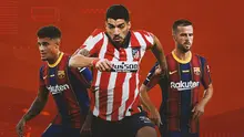 Ilustrasi - Philippe Coutinho, Luis Suarez, Miralem Pjanic (Bola.com/Adreanus Titus)