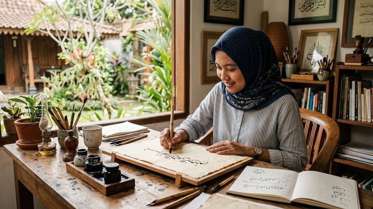 Hobi Kaligrafi/AI Generated