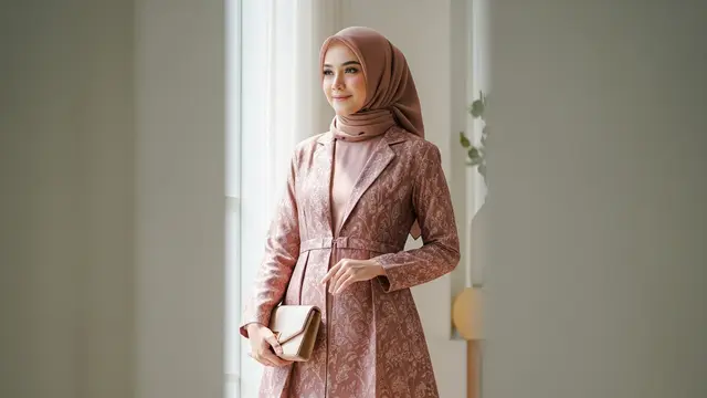 Warna Gamis Blazer Brokat yang Cocok untuk Tema Acara 2025 (Image by Gemini AI)