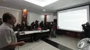 Sutopo Purwo Nugroho (Humas BNPN) saat konferensi pers terkait longsor di Banjarnegara, Jakarta, Senin (15/12/2014). (Liputan6.com/Faizal Fanani)