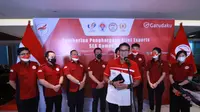 Sandiaga Uno memberikan apresiasi terhadap prestasi atlet eSports Indonesia pada ajang SEA Games 2021, Jumat (3/6/2022). (Dok. PB ESI)