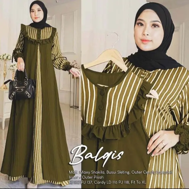 gamis motif garis3