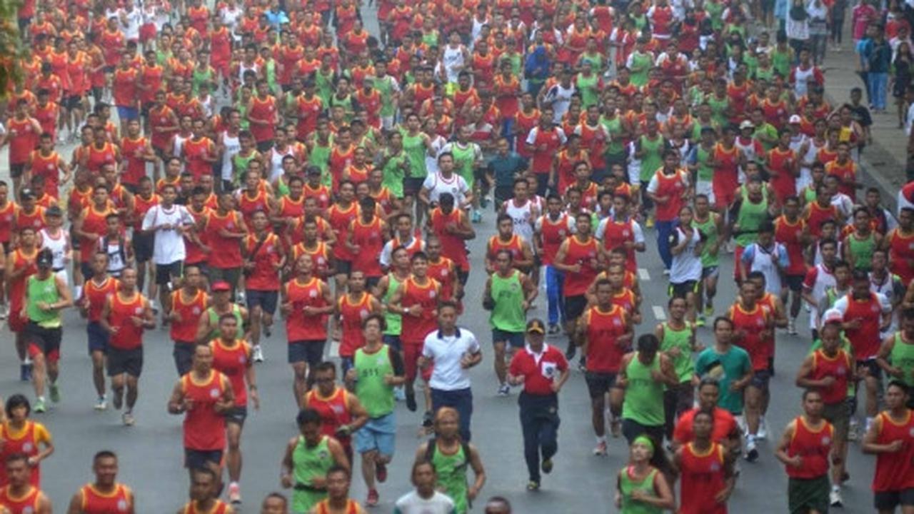12 Ribu peserta ramaikan lomba lari HUT ke-70 TNI