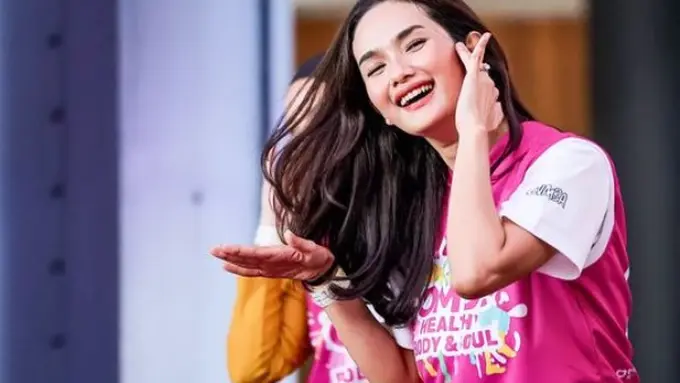 Faby Marcelia di acara OMDC Zumba Party (Instagram/fabymarcelia)